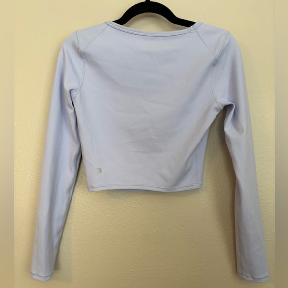 Lululemon Wunder Train Cropped Long Sleeve | Pastel Purple/blue size 4 - Picture 4 of 5